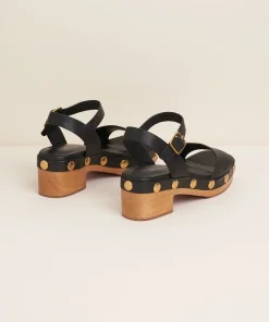 New Allie In Black Stud Women Sandals