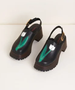 Discount Darren In Black Tulip Women Clogs