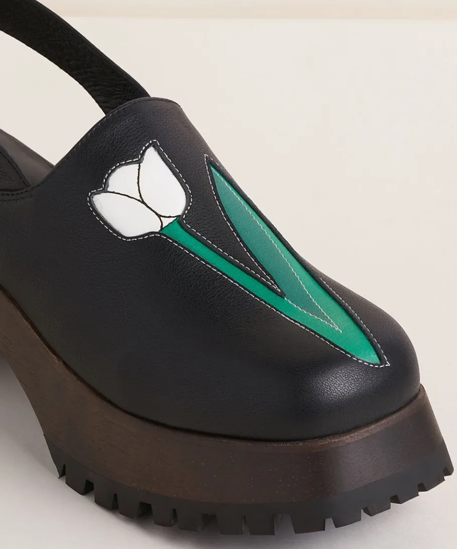 Discount Darren In Black Tulip Women Clogs