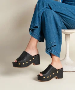 Hot Ellery In Black Flower Women Platforms