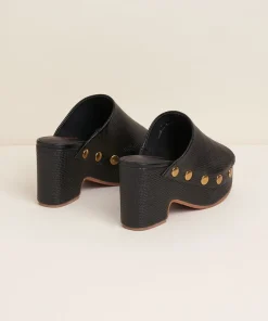 Outlet Ellery In Black Stud Women Platforms