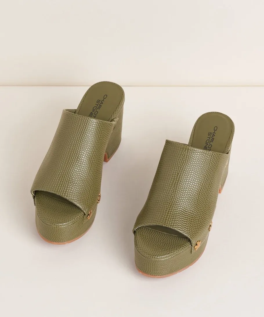 Discount Ellery In Khaki Flower Women Platforms