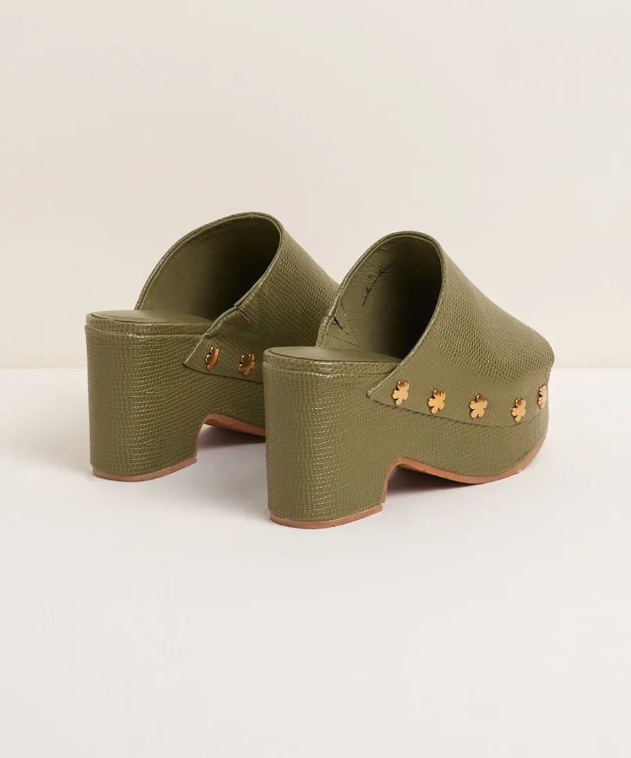 Discount Ellery In Khaki Flower Women Platforms