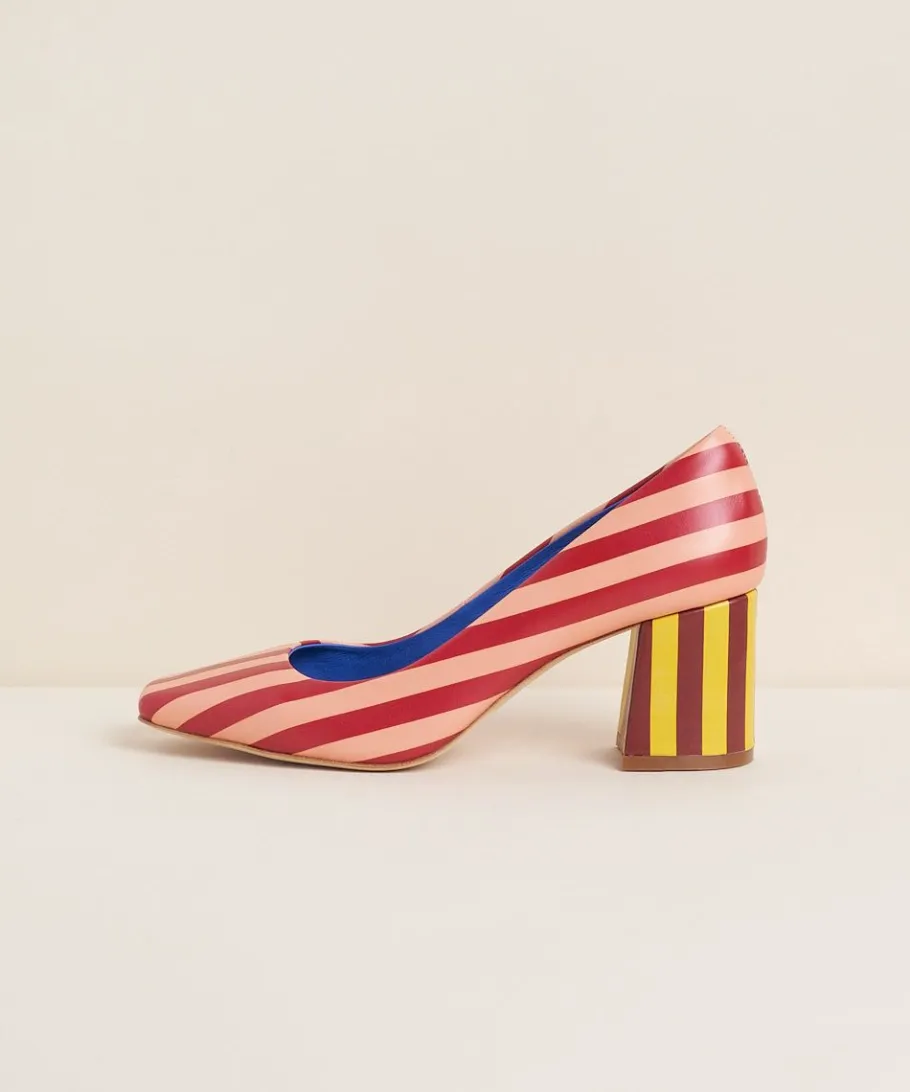 Discount Estee In Begonia Stripe Women Heels