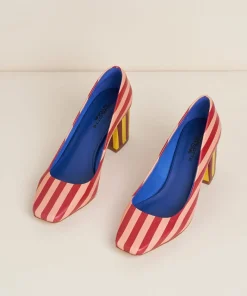 Discount Estee In Begonia Stripe Women Heels