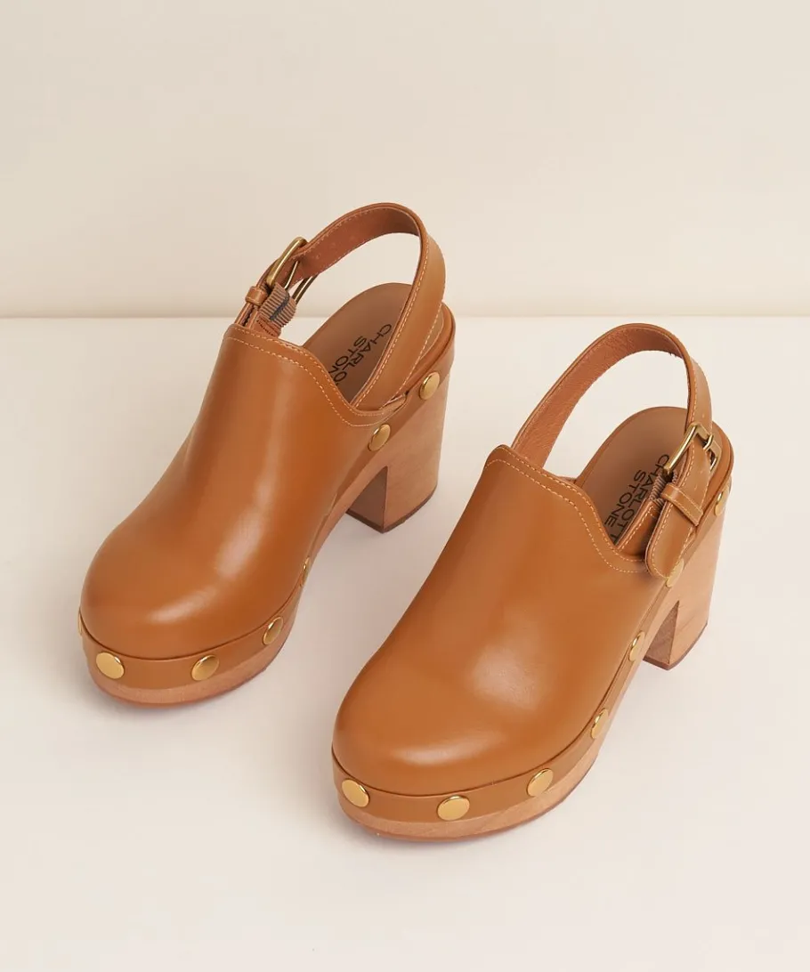 Hari In Bamboo Stud Women Platforms