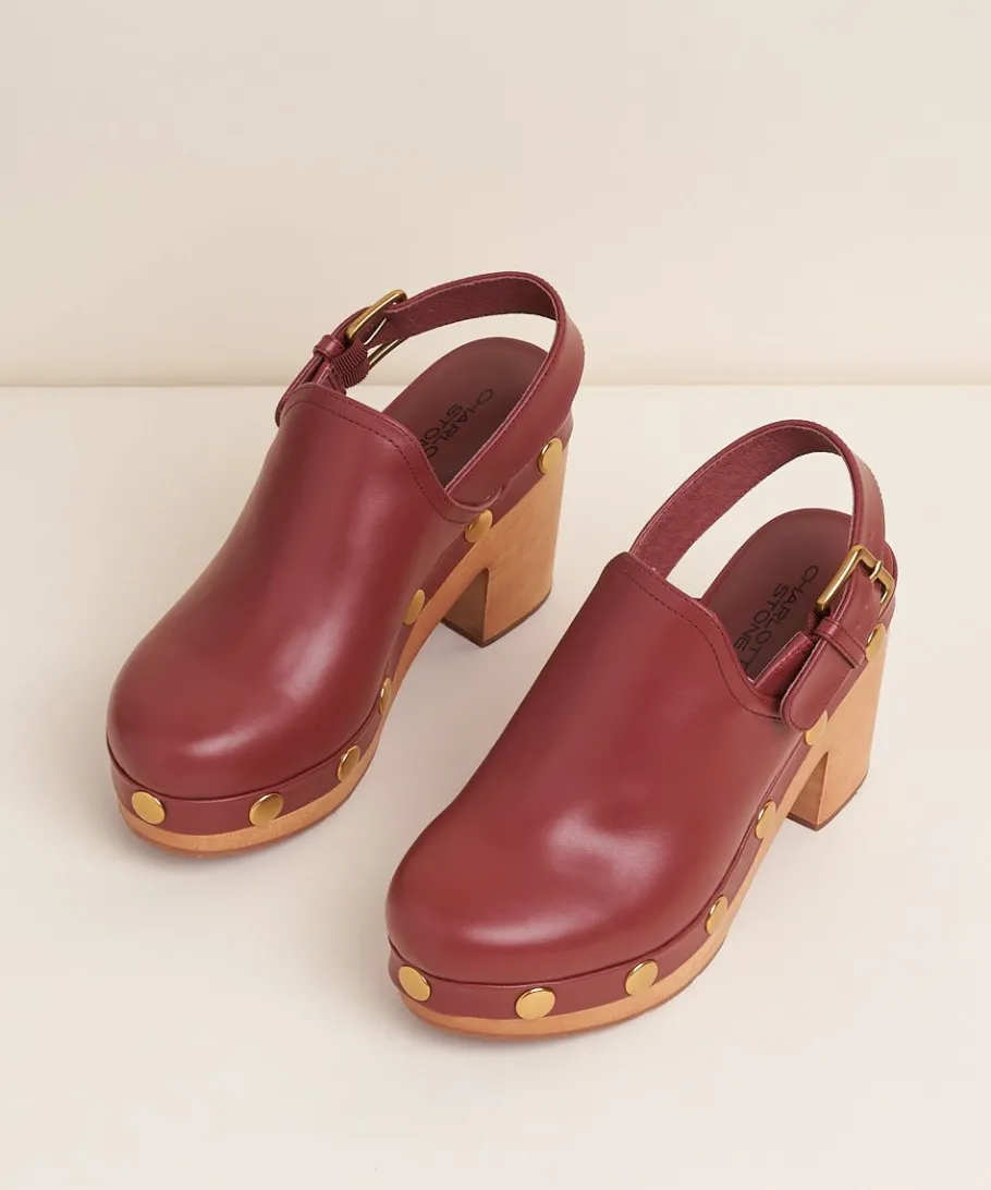 Discount Hari In Merlot Stud Women Heels