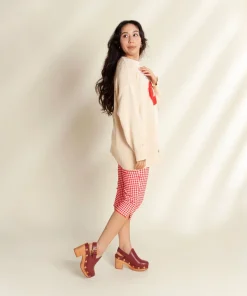 Outlet Hari In Merlot Stud Women Clogs