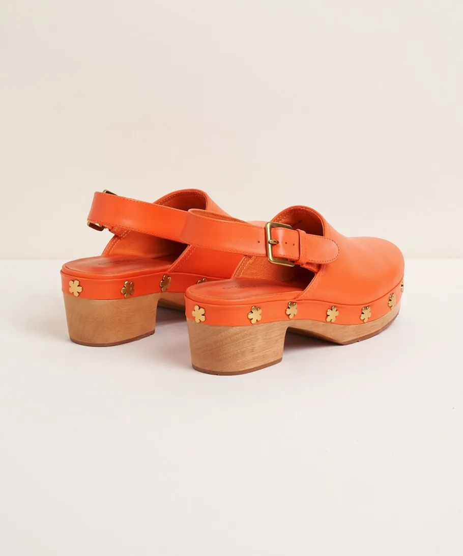 Online Jona In Tangerine Flower Women Clogs