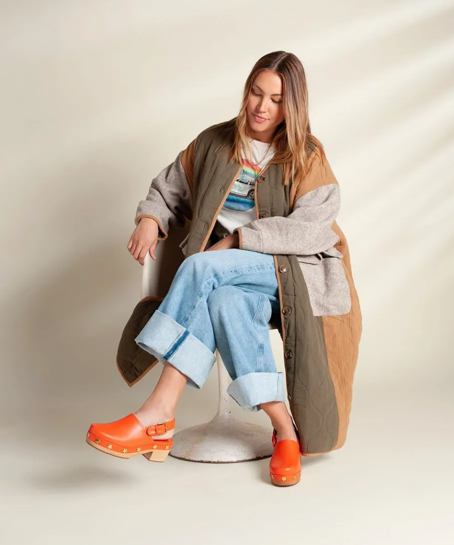 Online Jona In Tangerine Flower Women Clogs