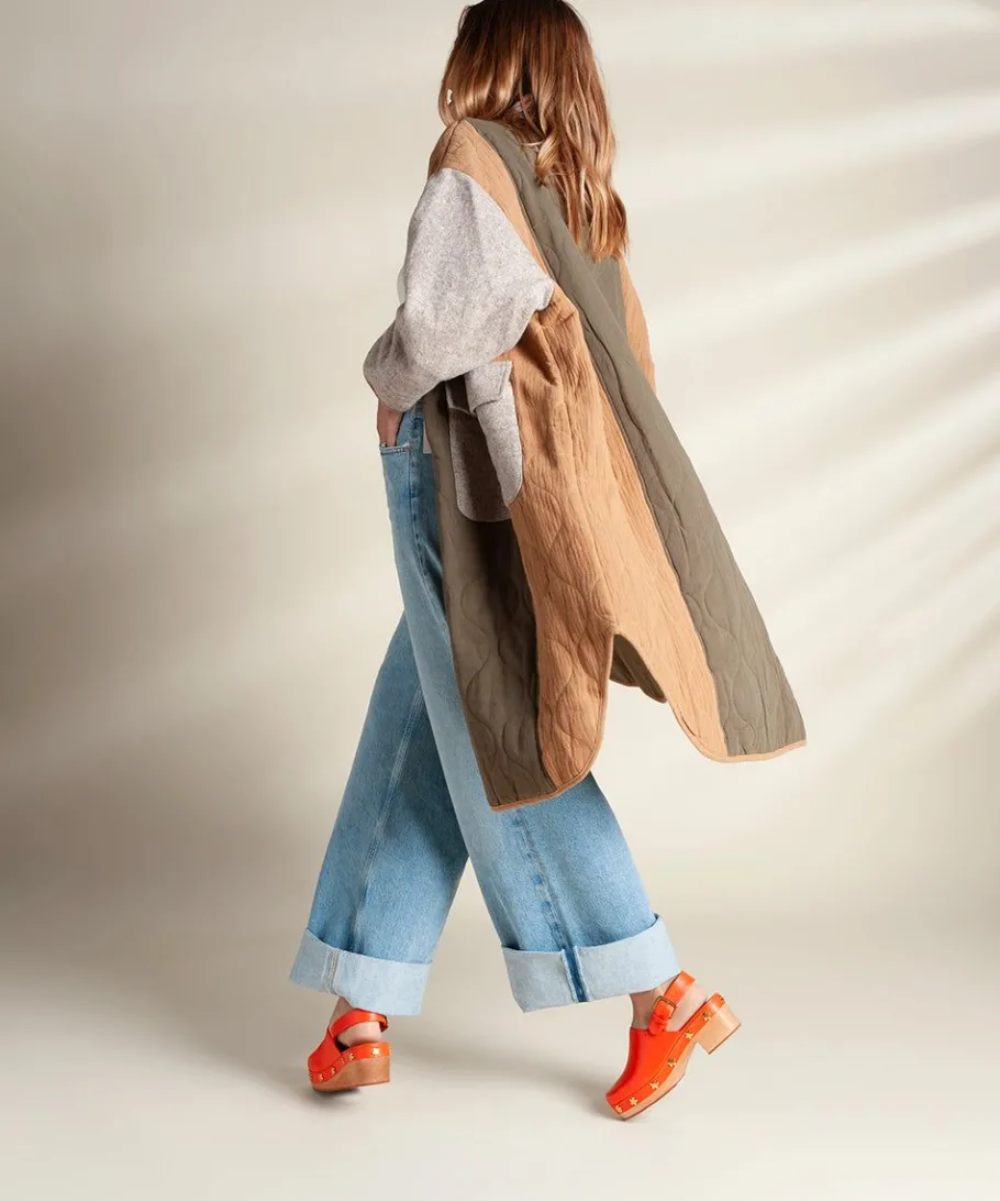 Online Jona In Tangerine Flower Women Clogs