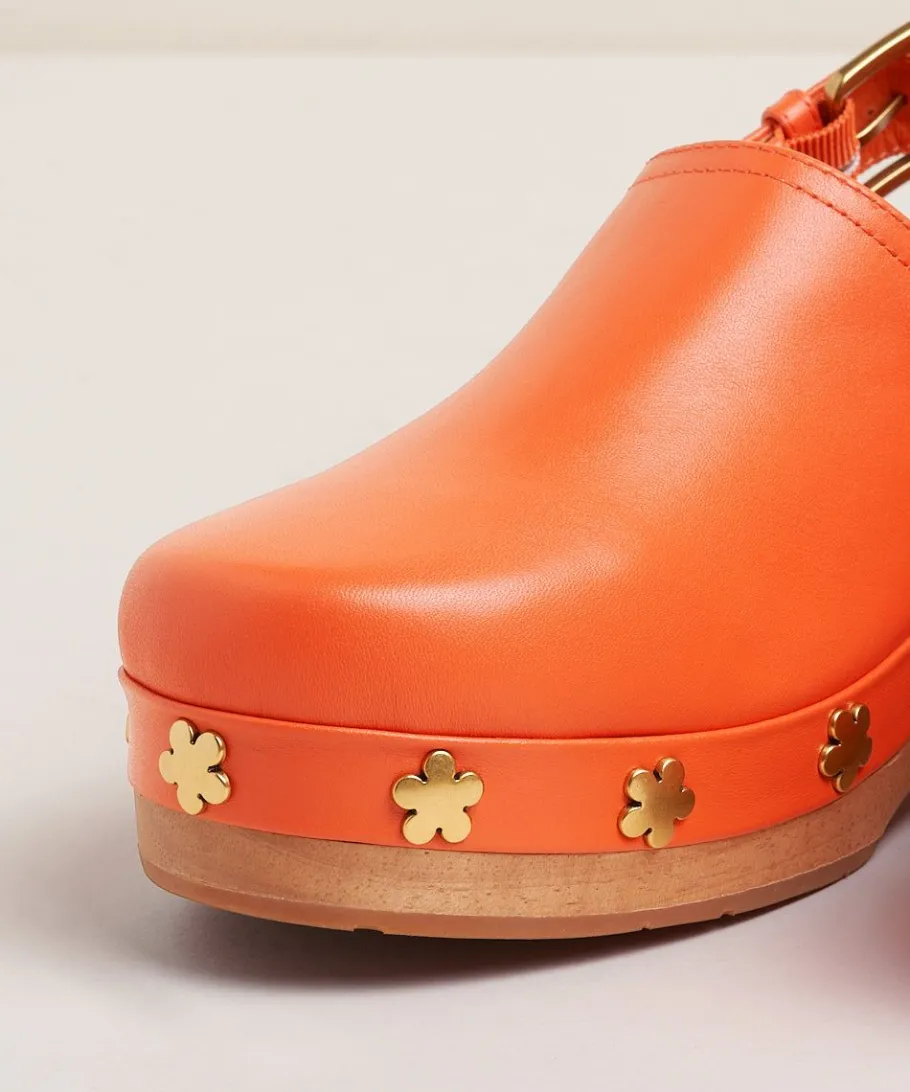 Online Jona In Tangerine Flower Women Clogs