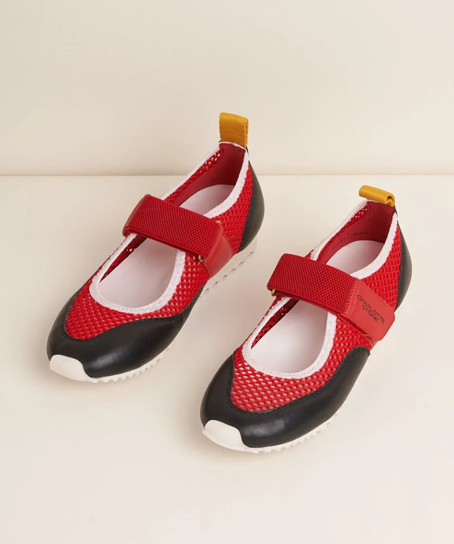 New Mable In Begonia Black Women Sneakers