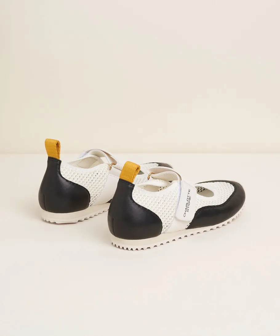 Outlet Mable In Latte Black Women Flats