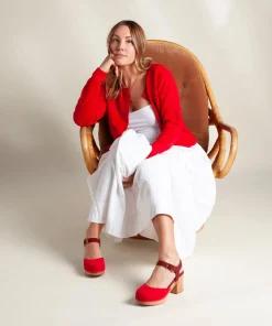 Hot Maud In Begonia Merlot Women Clogs